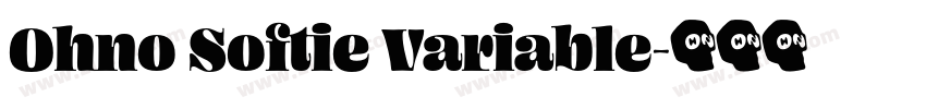Ohno Softie Variable字体转换